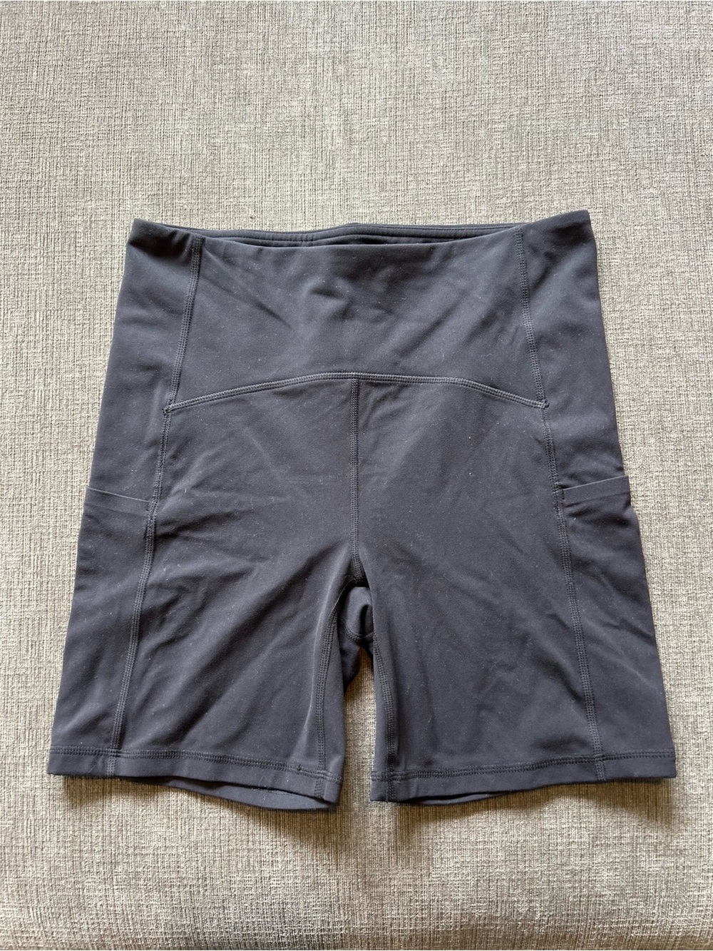 Zella Black High-Rise Bike Shorts with Side Pockets